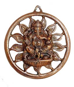 Ganesh with rays wall hanging